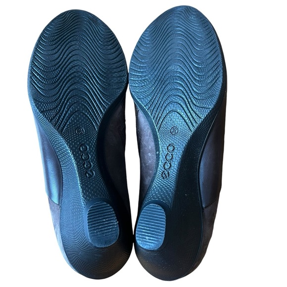 Ecco Ankle Boots Women's Size 38 US 7-7.5 Bootie Heels Leather Side Zip Brown - Picture 6 of 12